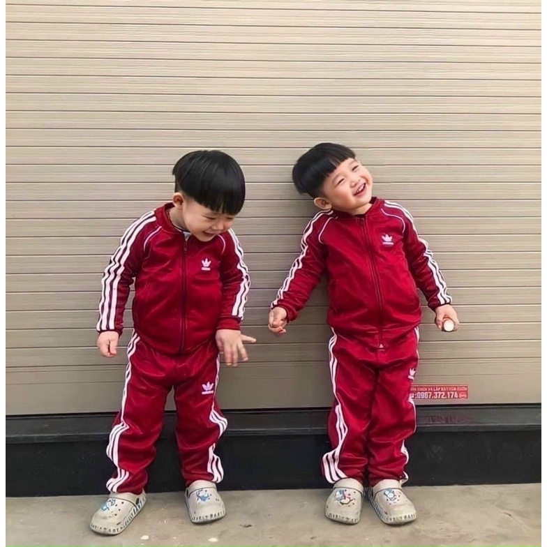 Set bộ adiass đỏ dành cho bé