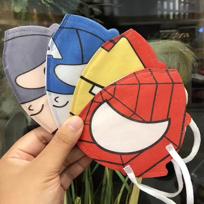[Set 10] Khẩu trang 3D in họa tiết hoạt hình siêu dễ thương cho bé 3-6 tuổi