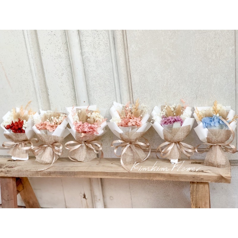 Bó hoa khô mini phong cách Bắc Âu , bó hoa khô decor chụp ảnh , quà tặng sinh nhật