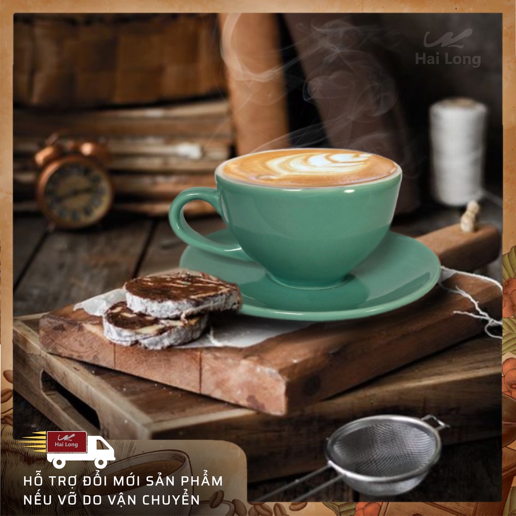 Tách Capuccino 280ml bằng sứ  - Gốm sứ Hải Long - Bát Tràng