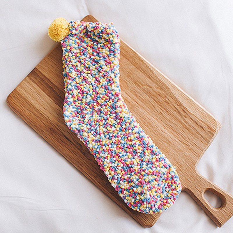 Ygt Vớ Ngủ Giữ Nhiệt Mùa Đông Mềm Mại Thoải Mái Hình Bánh Kẹo Giáng Sinh Đáng Yêu Có Hộp Quà Tặng Cho Nữ