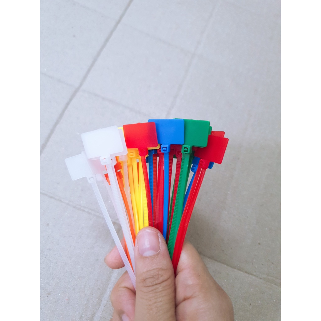 Dây Rút, Dây Thít Nhựa Ô Vuông100mm Dùng Đánh Dấu