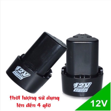 Pin Lithium-Ion cho máy khoan cầm tay 12V, Pin 12V sạc nhanh dùng tốt trong 3-4h