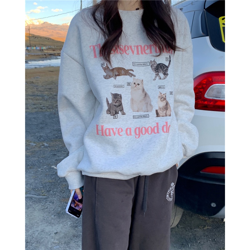 NRVP Áo Thun Nữ Dài Tay 100% Cotton Phong Cách Hàn Quốc Thời Trang Mới 2023