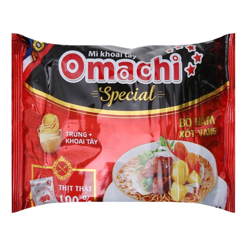 Mì Omachi bò hầm sốt vang