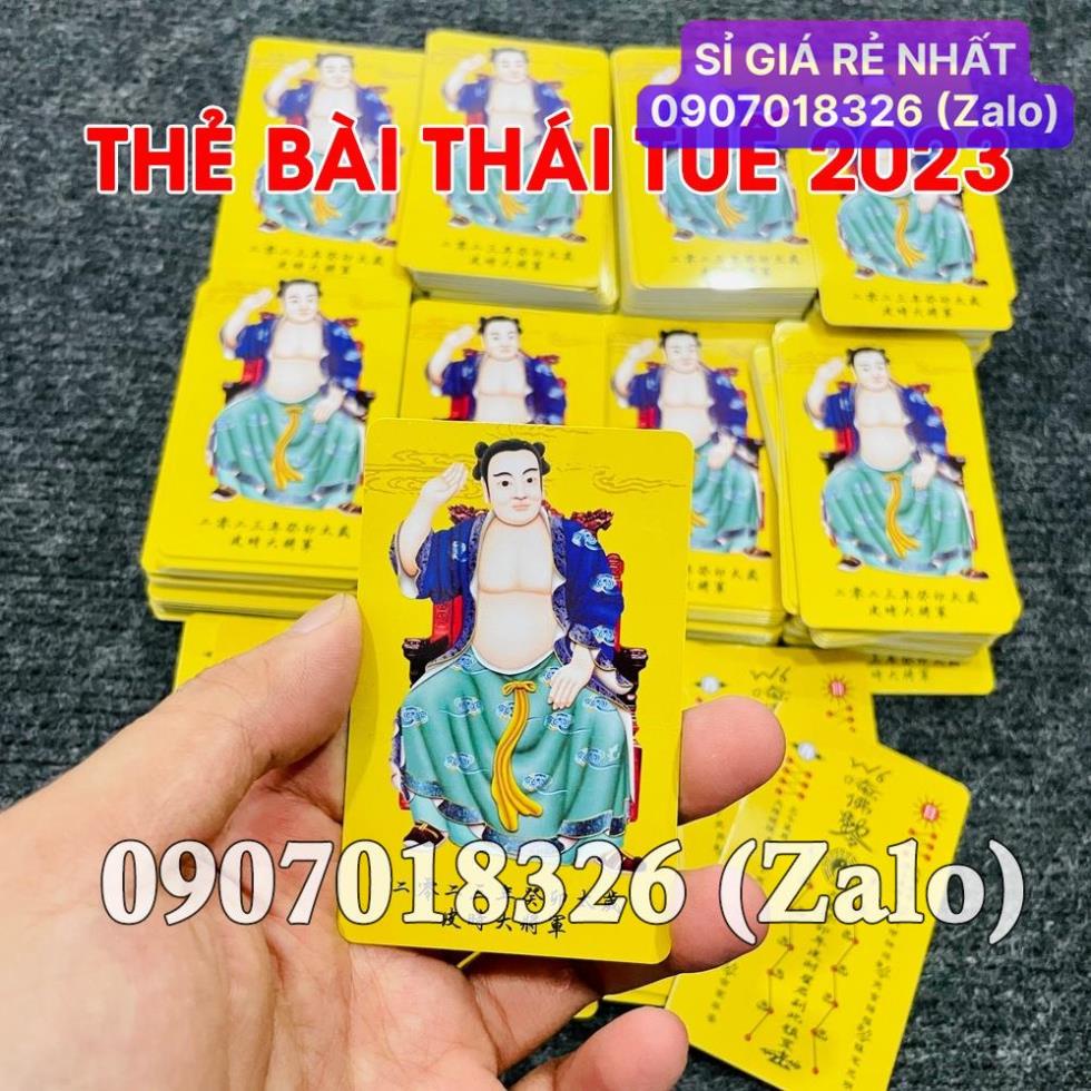 [HÓT] KIM BÀI THÁI TUẾ 2023 CHO 5 TUỔI TÝ - NGỌ - DẬU- MÃO- THÌN [THẺ NHỰA VÀNG] , Giá Sỉ