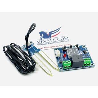 Module cảm biến độ ẩm đất xh-m214 hiển thị trên led 7 đoạn