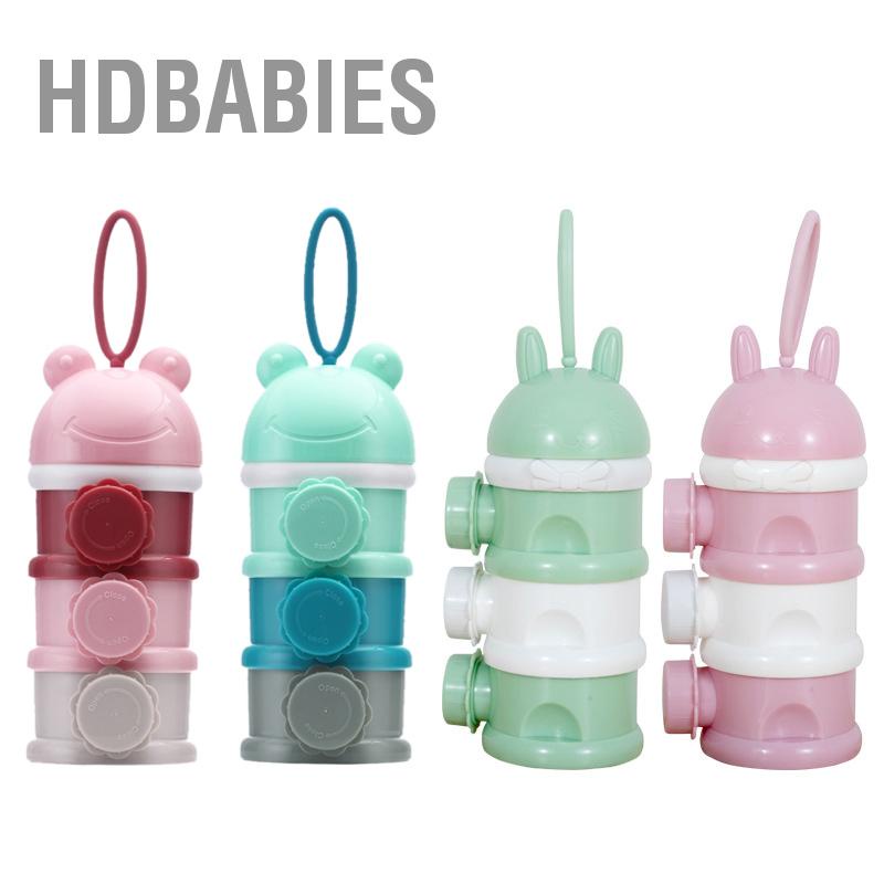 HDbabies Hộp đựng sữa bột đồ ăn nhẹ công suất lớn chống rò rỉ di động