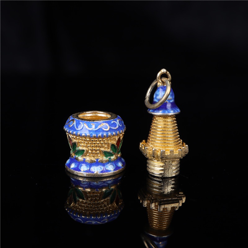 Mặt dây chuyền Bảo Tháp bình đựng xá lợi Phật Giáo