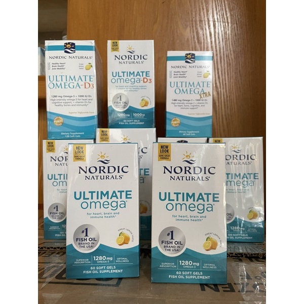 Viên dầu cá hương chanh Nordic Naturals Ultimate 1280mg Omega3