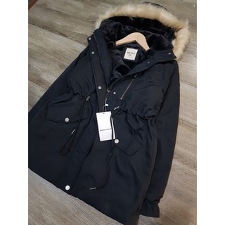 [Ảnh thật + video] Áo parka mind vnxk đen túi dọc