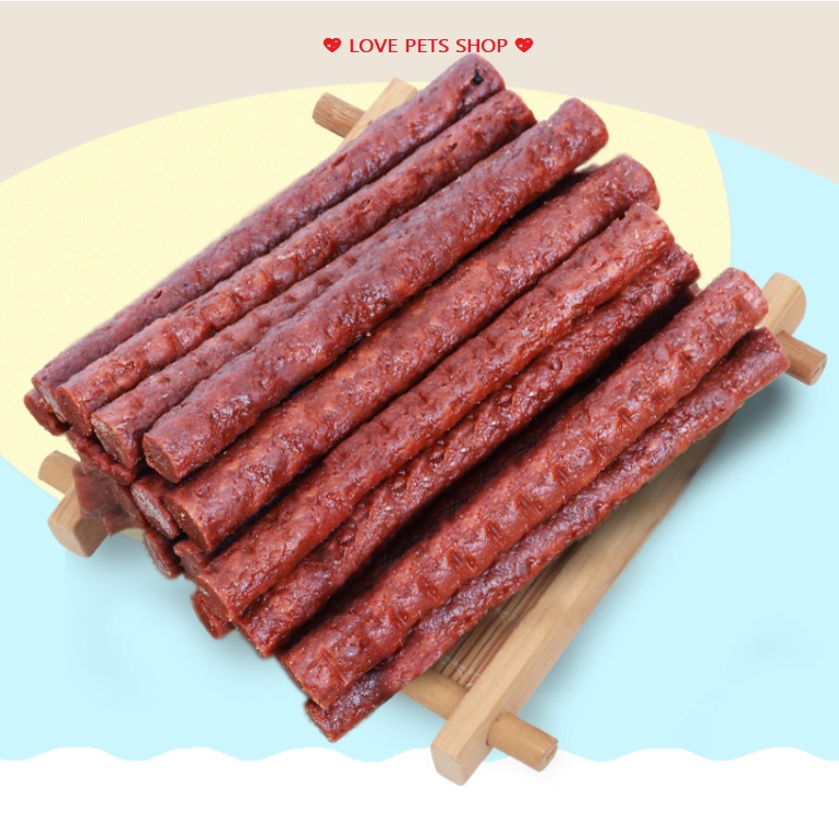 Bánh thưởng cho Chó Mèo thịt bò sấy khô - Love pets shop