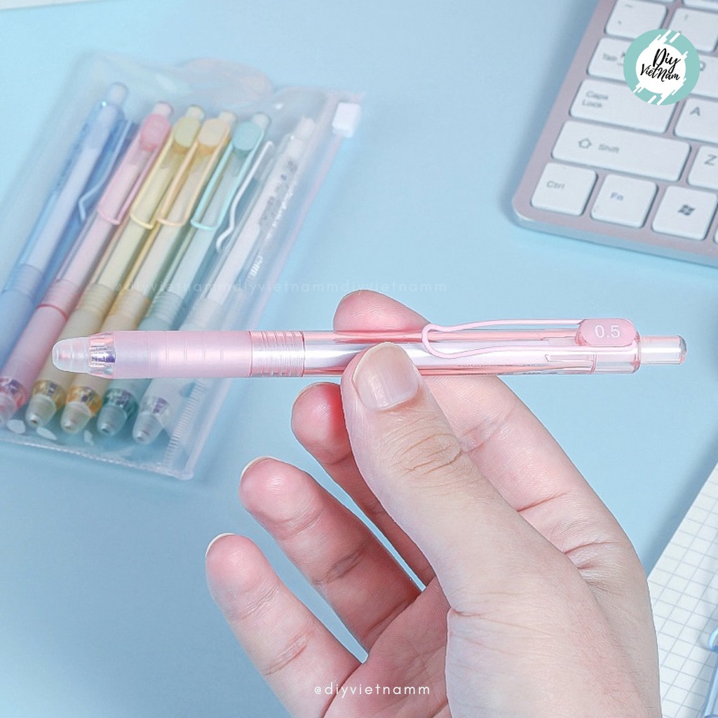 BÚT BẤM ROLLER BALL PASTEL MỰC XÓA ĐƯỢC