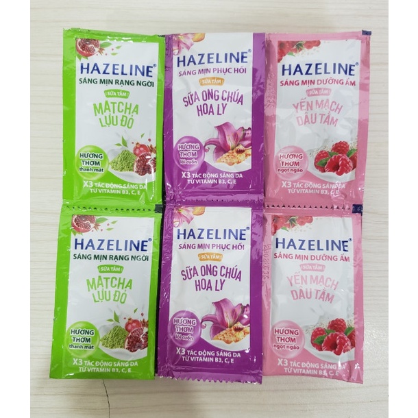 Sữa tắm Hazeline 4.5g (dây 12 gói)