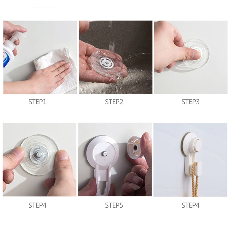 Bộ 2 Móc Treo Đồ Có Giác Hút Gắn Cửa Tiện Dụng Cho Phòng Tắm / Nhà Bếp