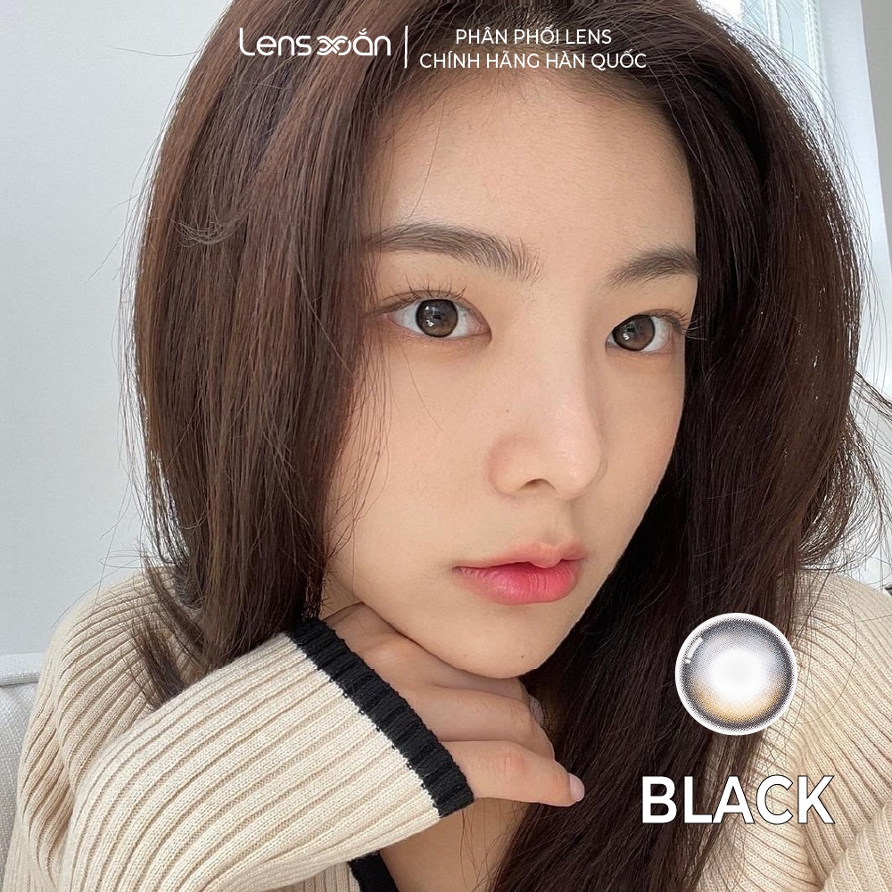 Kính áp tròng 1 tháng LENS XOẮN ánh 3 sắc độ lens hàn quốc tone tự nhiên OLENS EYELIGHTER GLOWY