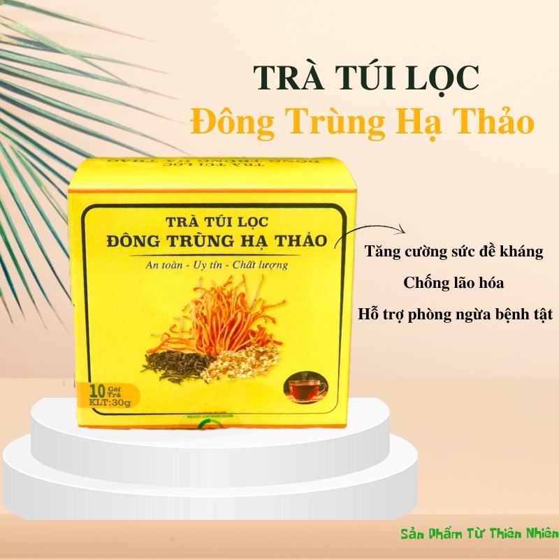 Trà túi lọc Đông Trùng Hạ Thảo (10 gói/hộp)