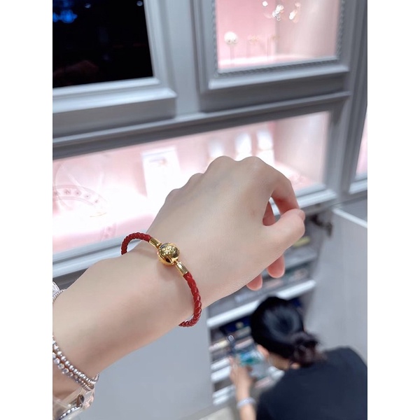 VÒNG ĐEO TAY PAN ALE DA KHOÁ VÀNG BẠC S925 HÀNG CAO CẤP