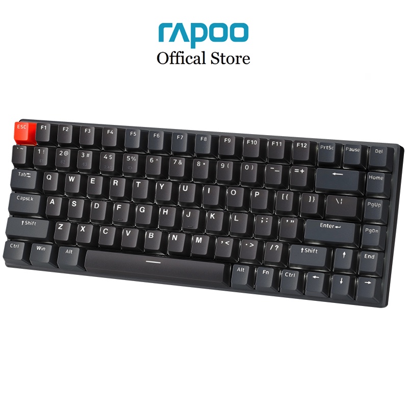 Bàn phím cơ gaming Rapoo V700-8A phong cách hoài cổ đa kết nối (Bluetooth 5.0/ 3.0, USB 2.4GHz và có dây), pin sạc