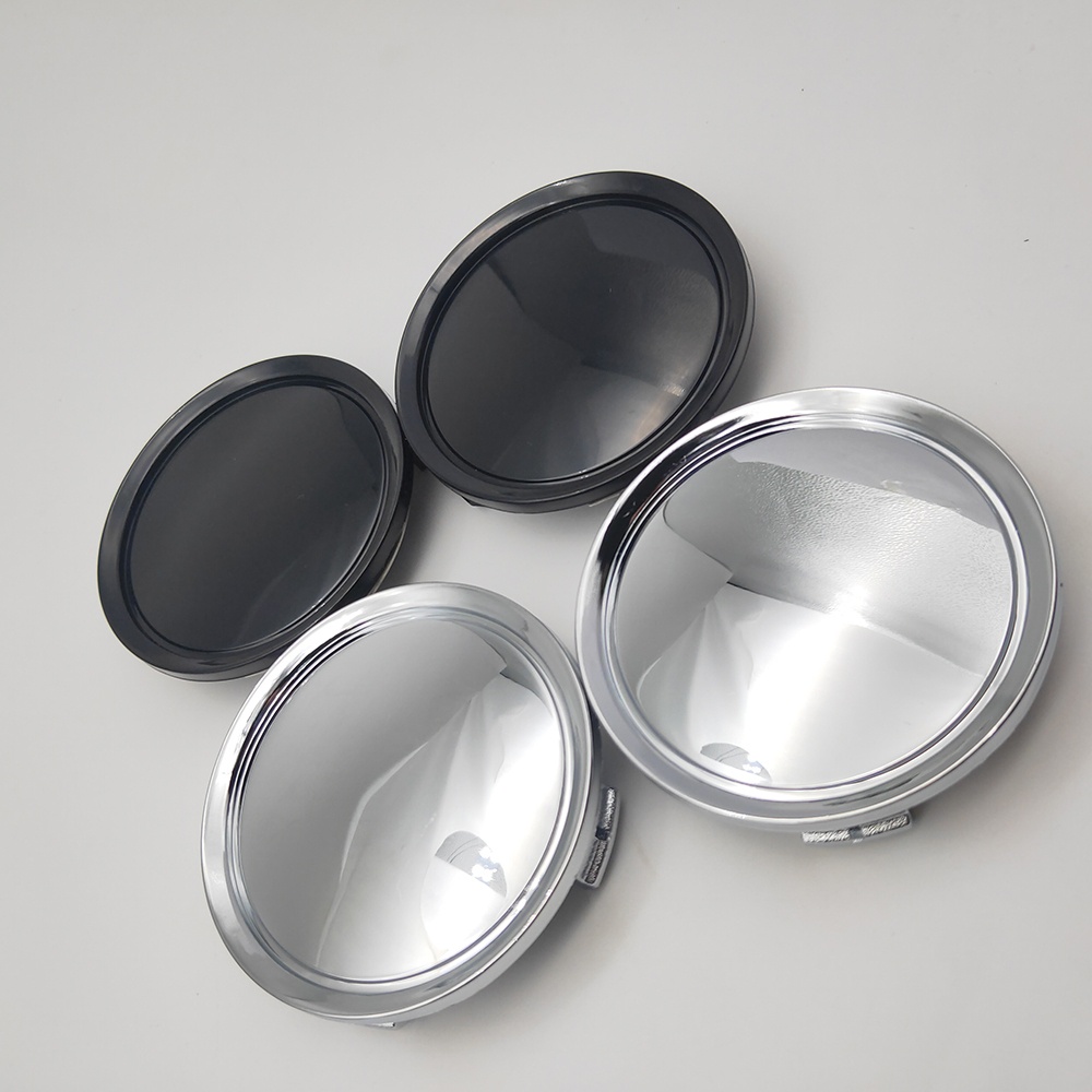 Set 4 Nắp Đậy Trục Bánh Xe 75mm Màu Đen / Bạc Chuyên Dụng Cho mercedes