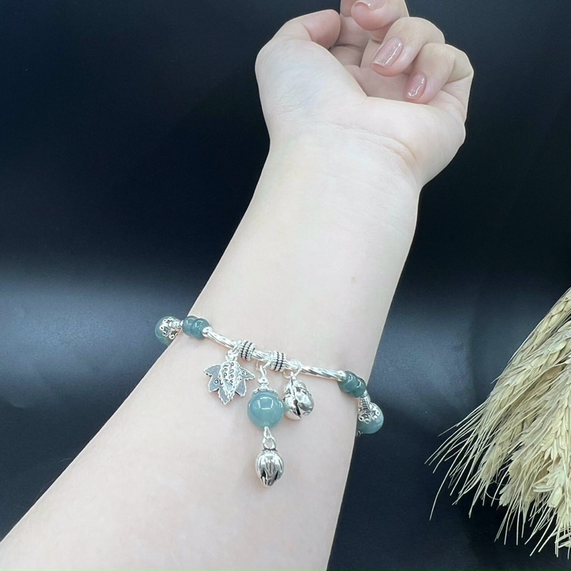 Vòng Tay Đá phong Thuỷ Phối Bạc 925