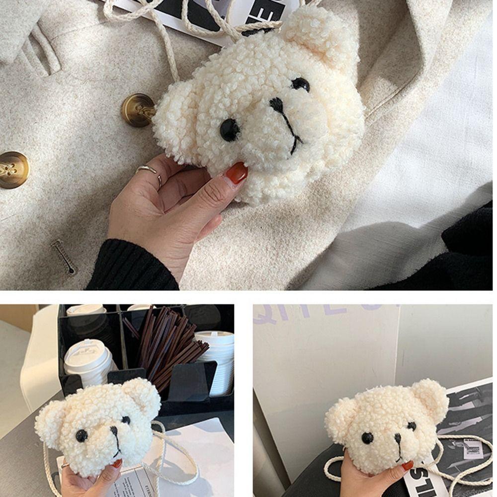 Túi đeo chéo hình gấu bông hoạt hình đáng yêu thời trang dành cho nữ dễ thương Muzini TC02