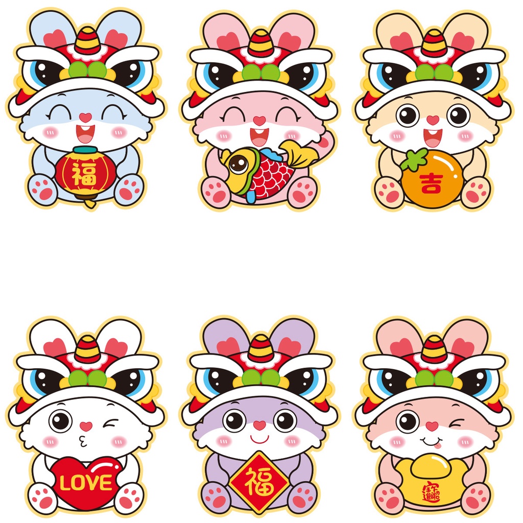 Combo bao lì xì tết 2023 mèo may mắn mẫu ngẫu nhiên 12cm Shoptido