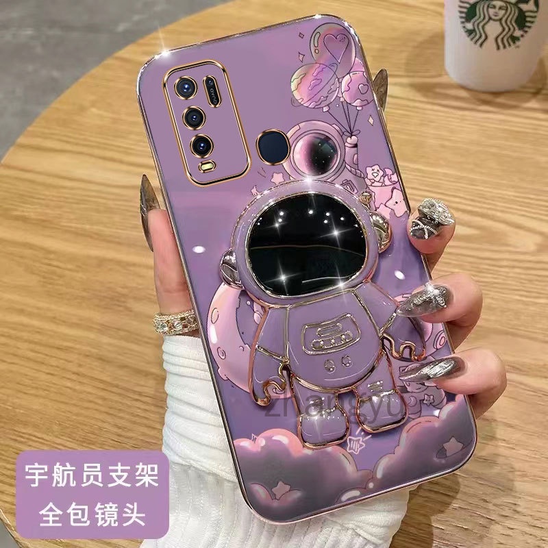 ốp lưng vivo Y50 y30 4G y30i y51 2020 y31 2021 Y52 5g Y72 5G Y73 y75 Y77 3D Mạ điện Ốp Điện Thoại TPU Mềm Siêu Mỏng Mạ Điện Hình Phi Hành Gia 3D Chống Sốc Cho vivo Y50 y30 4G y30i y51 2020 y31 2021 Y52 5g Y72 5G Y73 y75 Y77