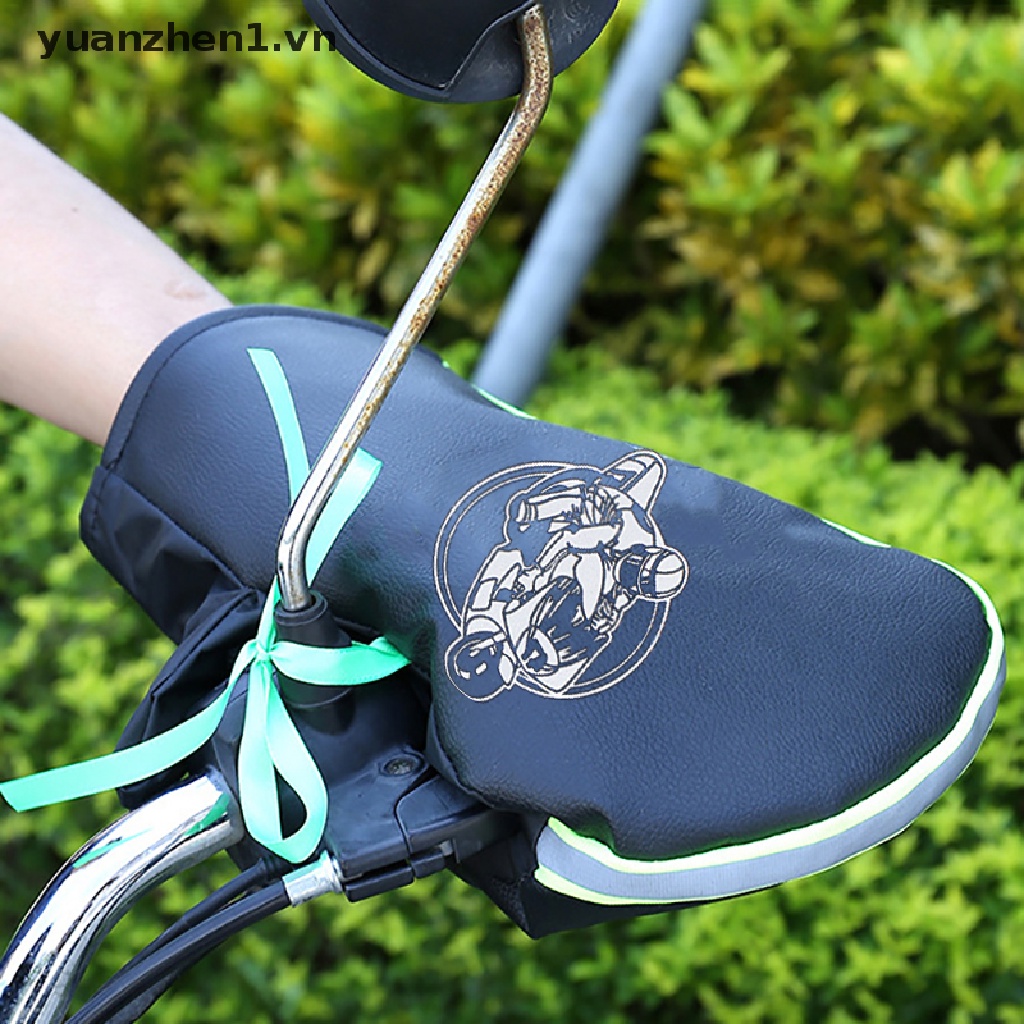 ZHEN 1pair Waterproof Motorcycle Motor Handlebar Snowmobile Winter Gloves Unisex VN