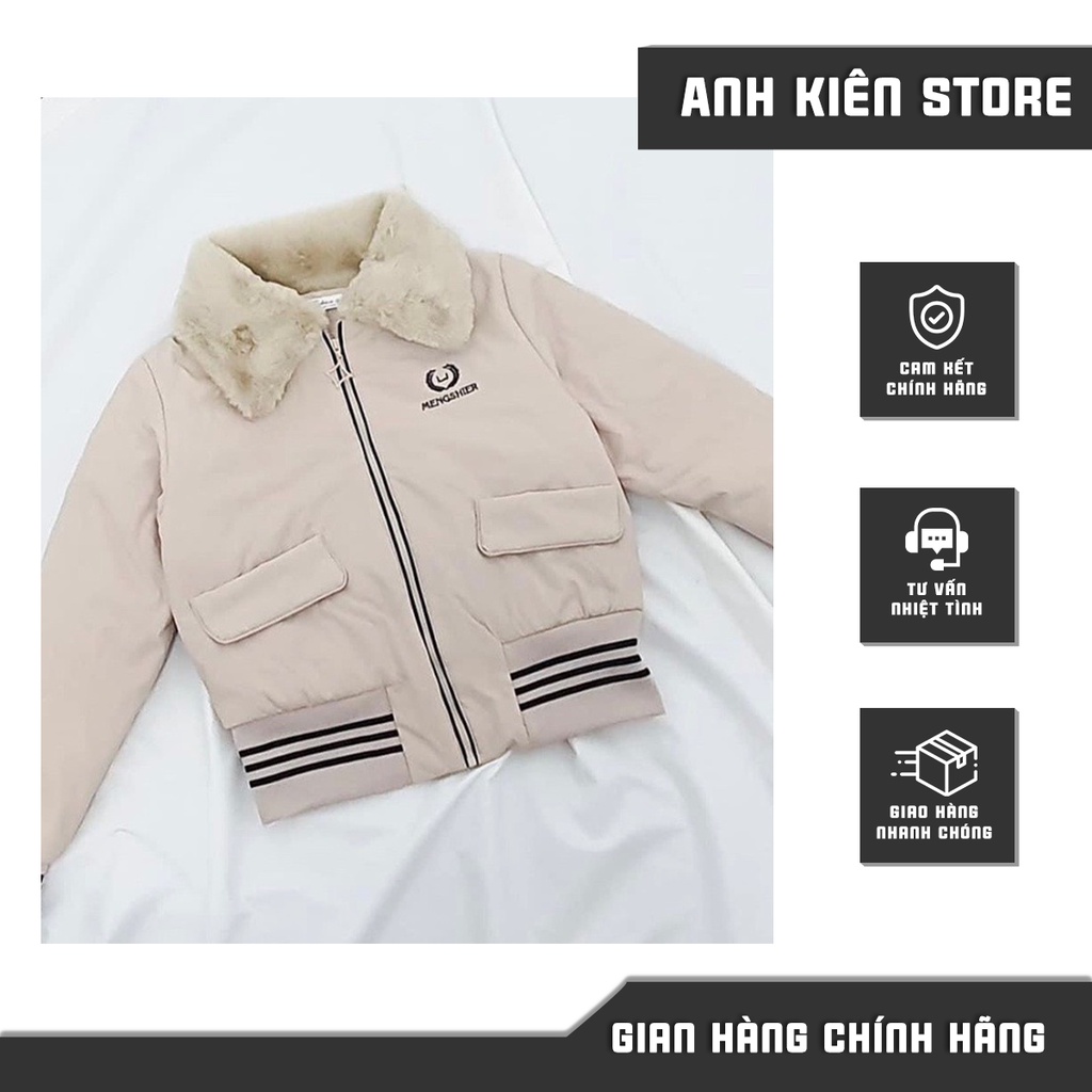 Áo phao trần trám củ hành ⚡ SIÊU HOT ⚡ Áo phao nữ trần trám củ hành cổ lông nhiều màu xinh xắn