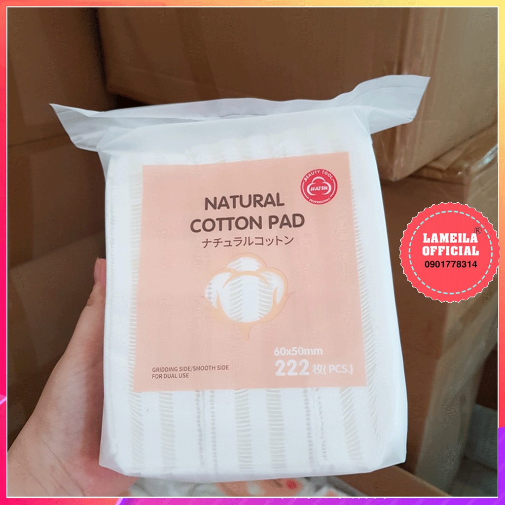 Bông tẩy trang Natural Cotton Pads 222 miếng P0055x