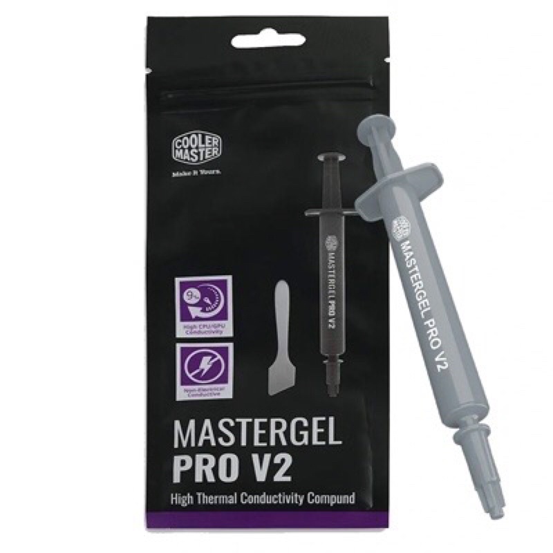 Keo tản nhiệt Cooler Master MasterGel Pro V2 dung tích 1.5ml hỗ trợ tản nhiệt hiệu quả