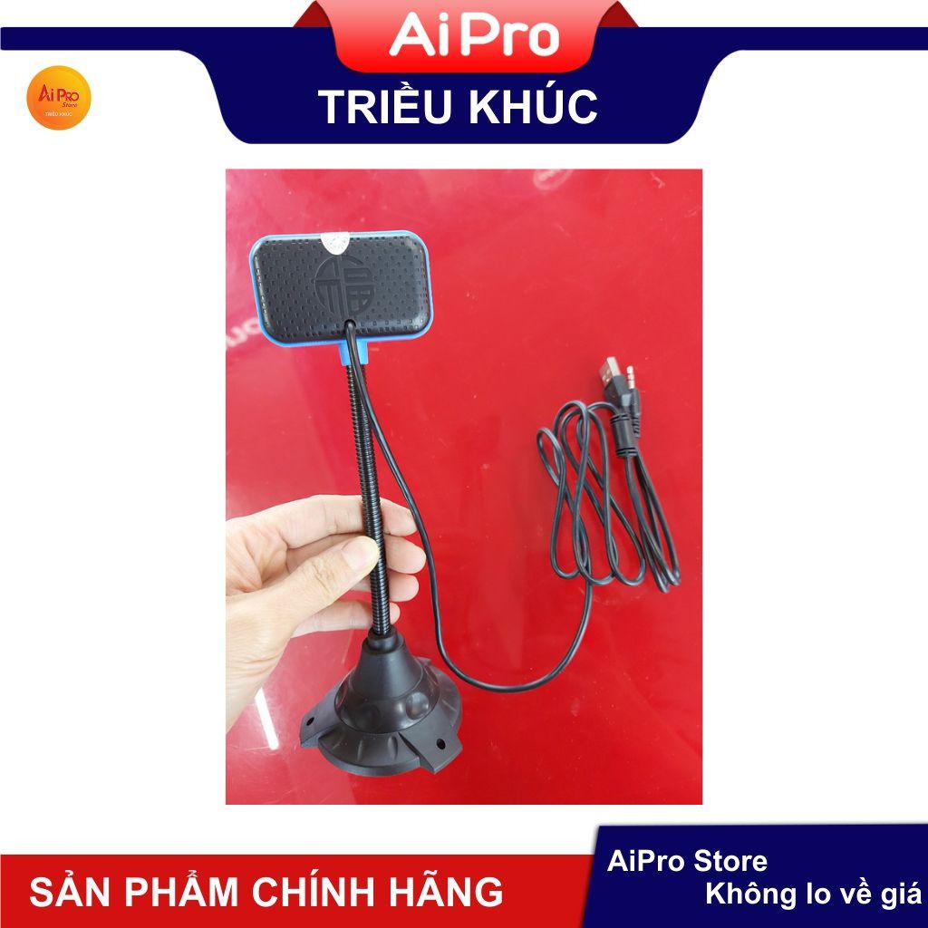 Webcam cao cổ 480P tích hợp mic - Bảo hành 3 tháng