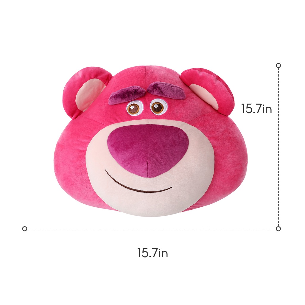 Gối tựa lưng Hình gấu Lotso Huggin Miniso chính hãng mềm mại đáng yêu