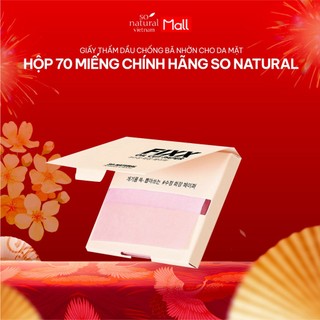 Giấy Thấm Dầu Chống Bã Nhờn Cho Da Mặt Hộp 70 Miếng Chính Hãng So Natural Việt Nam