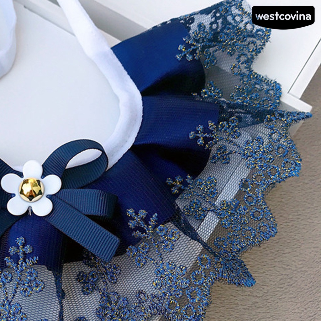 [COD]♘Yếm Đeo Cổ Bằng Polyester Siêu Mềm Chống Mài Mòn Cho Thú Cưng