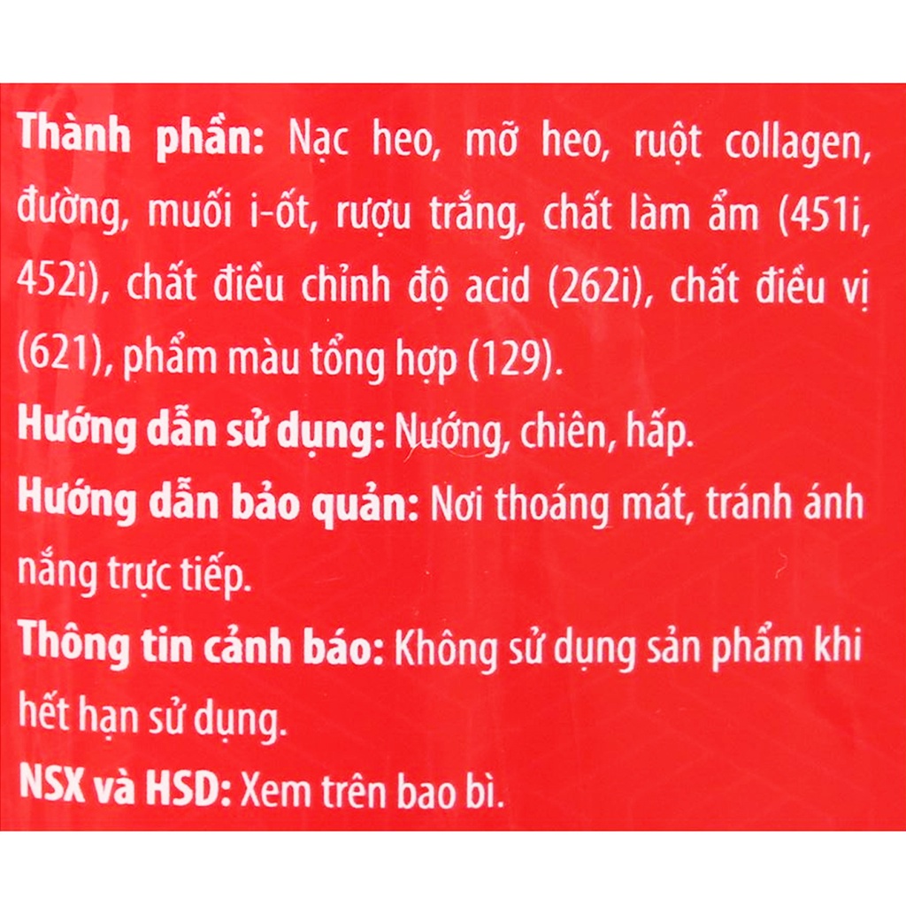 LẠP XƯỞNG NORMAL SAUSAGE VISSAN