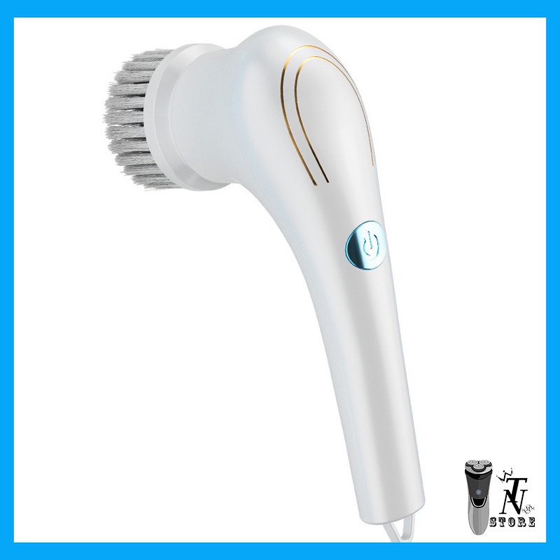 Máy cọ rửa vệ sinh cầm tay đa năng cao cấp sạc USB 5 trong 1,bàn chải vệ sinh nhà bếp, bồn rửa mặt, đánh bóng giày.