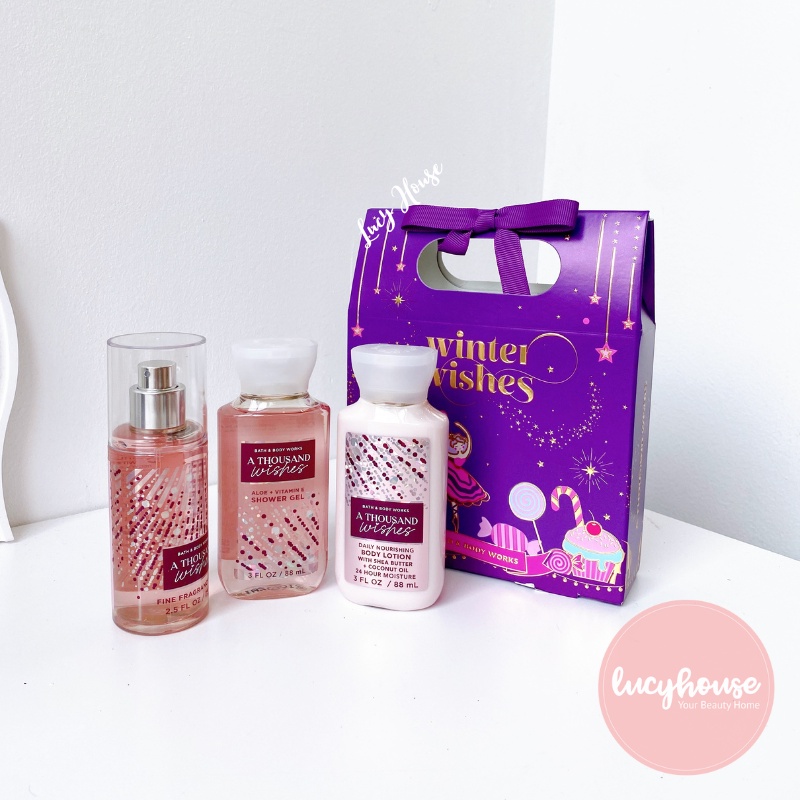 Set quà giáng sinh Bath and Body Work mini