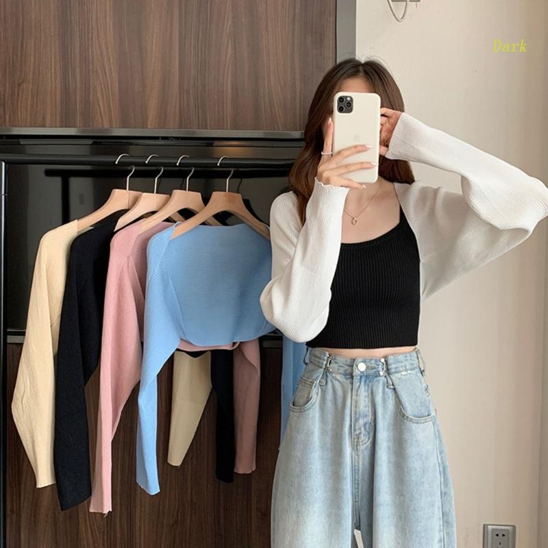 Áo Khoác Cardigan Tay Dài Có Khóa Kéo Trước