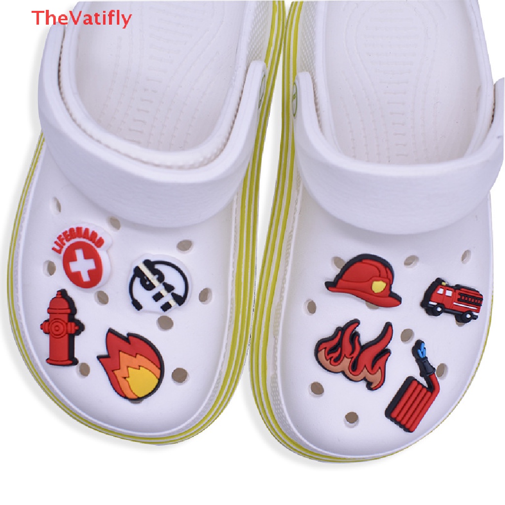 [Thevalifly] Set 10 Khóa Trang Trí Giày DIY Hình Hoa Cho Nam