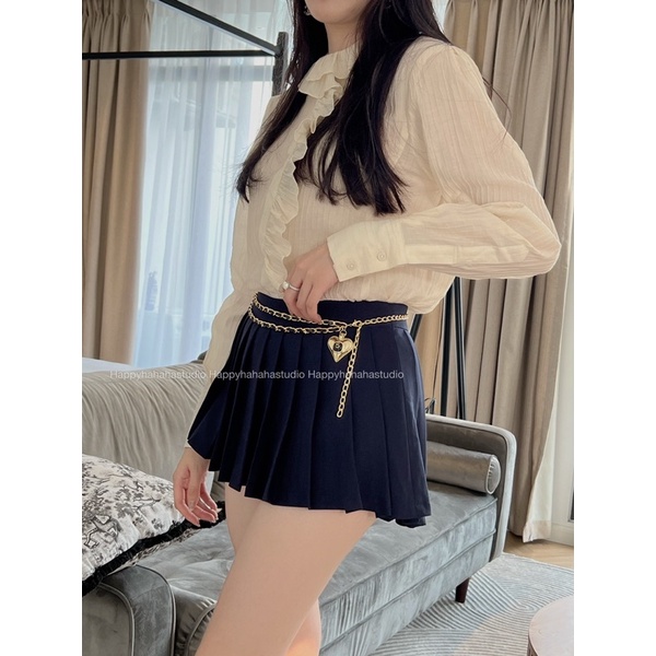 Chân váy xếp ly Happyhahahastudio tk158