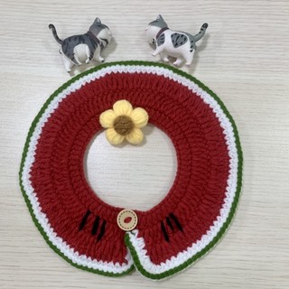 Yếm len dưa hấu dành cho thú cưng (Ảnh thật shop tự chụp)