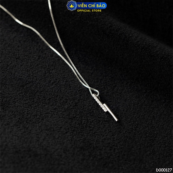 Dây chuyền Classic cách điệu bạc ý thời trang phụ kiện trang sức Viễn Chí Bảo D000127