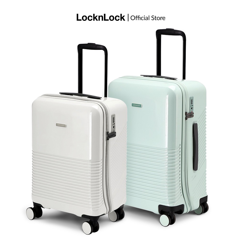 Vali du lịch Unbalance Travel Zone Lock&Lock - ABS, 20 inch và 24 inch - 2 màu xanh bạc hà và trắng