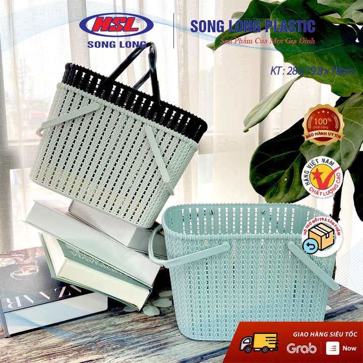 Giỏ đựng đồ đa năng có quai xách- 3069- Song Long