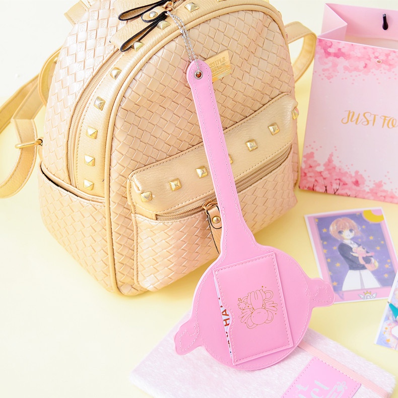 Thanh Toán Khi Nhận Hàng Đồ Chơi Gậy Thần Công Chúa Cardcaptor Sakura Cerberus Kawaii Hộp Đựng Thẻ Hộp Đựng Thẻ Xe Buýt Siêu Sao Màu Hồng Kèm Băng Đô Quà Tặng Đồ Chơi Anime