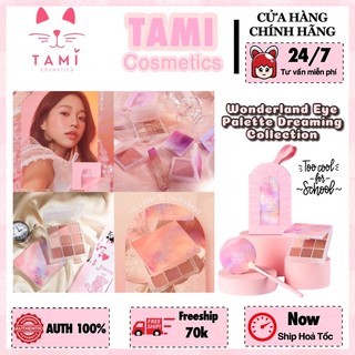 Bảng Phấn Mắt Kèm Cọ và Gương Too Cool For School Wonderland Eye Palette Dreaming Collection