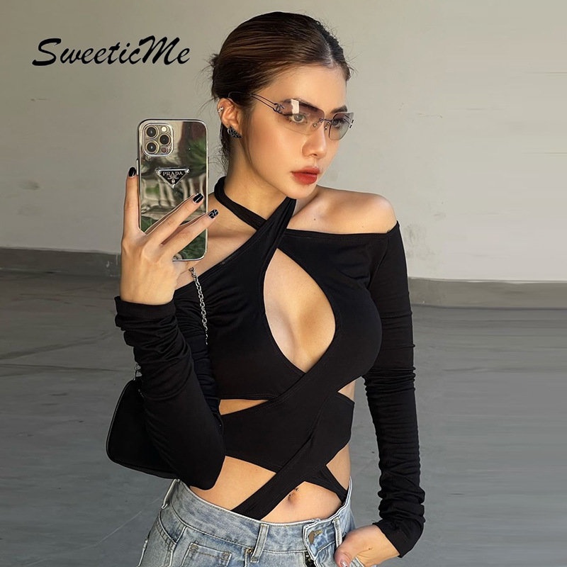 Áo liền quần Tay Dài Dáng Ôm Màu Trơn Thời Trang Quyến Rũ Cho Nữ