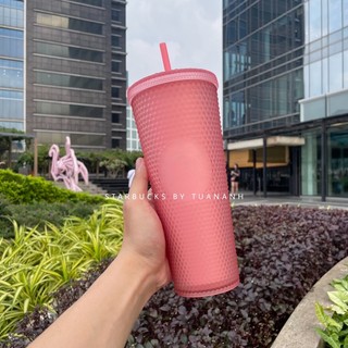 Ly Starbucks Studded Soft Touch Pink 710ml